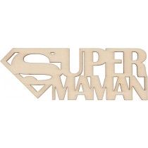 Silhouette en bois supermaman 10x4 cm - Artemio