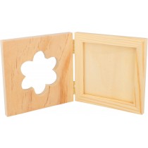 Cadre photo en bois fleur 25x12,5 cm - Artemio