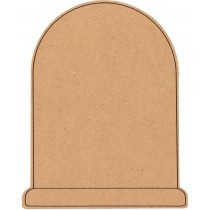 Silhouette 2D globe 12x15 cm - MDF - Silhwood