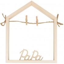 Cadre 3D papa en bois 15,3x19 cm - Artemio