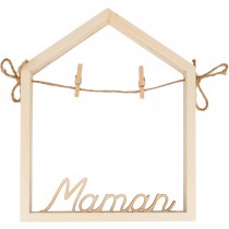 Cadre 3D maman en bois 15,3x19 cm - Artemio