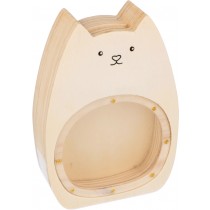 Tirelire chat en bois 10,5x15 cm -  Artemio