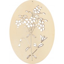 Silhouette médaillon en bois 20x28 cm - Artemio