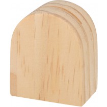 6 porte-noms en bois arrondis - Artemio