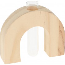 Vase soliflore en bois 11x9,5 cm  - Artemio