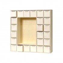Calendrier de l'Avent niche 34x34x8 cm - Artemio
