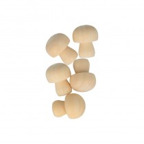 5 champignons en bois 2,5x3 cm - Artemio