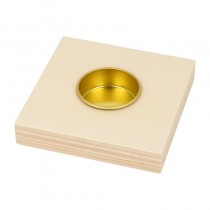 Bougeoir carré en bois 10x10 cm - Artemio