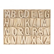 130 alphabet en bois 6 cm - Artemio