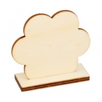 6 porte-noms en bois fleurs - Artemio
