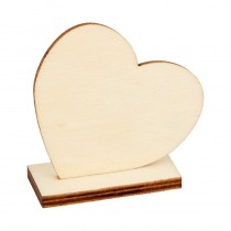 6 porte-noms en bois coeurs - Artemio