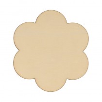 4 sous-verres fleurs 9x10 cm - bois - Artemio