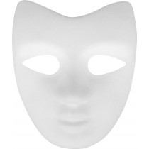  Masque carton visage 18x21 cm - Artemio