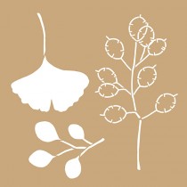 
2 pochoirs kraft nature - 20x20cm - Artemio