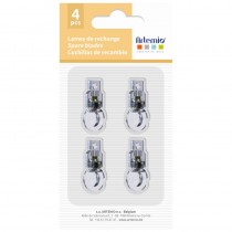 4 lames de rechange cutter circulaire magnétique - Artemio