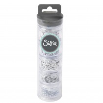 Sequins & beads silver - Sizzix