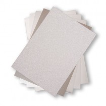 50 feuilles Opulent cardstock silver - Sizzix