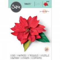 Thinlits die Elegant poinsettia - Sizzix