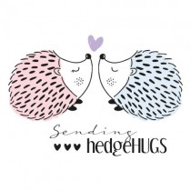 Layered clear stamps hedgehugs - Sizzix