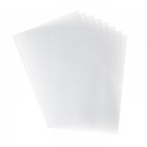 8 sheets metallic shrink plastic silver - Sizzix