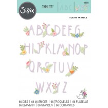 
Thinlits die floral alphabet - Sizzix
