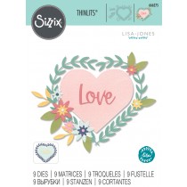 
Thinlits die hello love - Sizzix