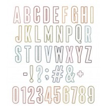 Thinlits die alphanumeric - Sizzix