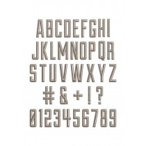 Thinlits die alphanumeric - Sizzix