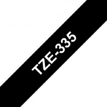 Tape lamined White  black 12 mm - P-Touch - Brother