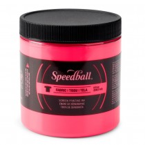 Fabric ink fluo hot pink screen printing -Speedball