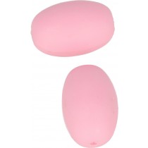 2 perles roses 14x20  mm silicone - Artemio