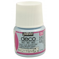 Peinture bleu ciel - acrylique mat - opaque - 45 ml - déco - Pébéo