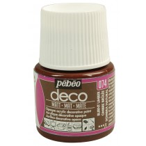 Peinture ombre brulée - acrylique mat - 45 ml - Pébéo