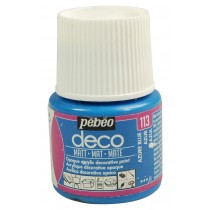 Peinture azur - acrylique mat - 45 ml - Pébéo