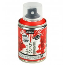 Peinture rouge Noël - acrylique mat en bombe - 100 ml - Pébéo