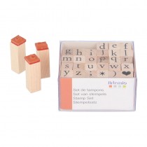 Tampons alphabet 1 cm - bois - Artemio