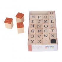 Tampons alphabet 2 cm - bois - Artemio