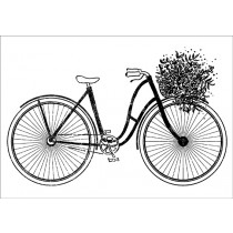 Tampon vélo 37x53 mm - bois - Artemio