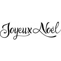 Tampon en bois Joyeux Noël 26x75 mm - Artemio
