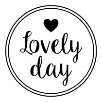 Tampon lovely day 45x45 mm - bois - Artemio