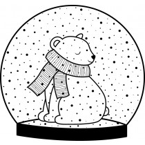 Tampon en bois ours 58x60 mm - Artemio