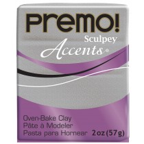 Premo White Gold Glitter - pâte 57 gr - Sculpey