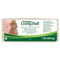 Super Sculpey living doll - medium beige - 454 gr - Sculpey