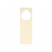 Plaque porte 24x8 cm bois - Artemio