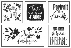 Coffret tampons ensemble - bois - Artemio