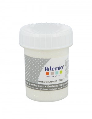 Poudre relief holographique transparente - 40 ml - Artemio