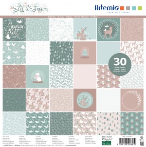 Bloc 30 feuilles Let it snow 30x30 cm - Artemio