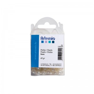 Perles ivoire 8 mm - Artemio