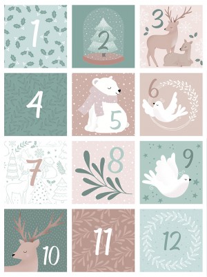 24 chiffres autocollants Let it snow - Artemio