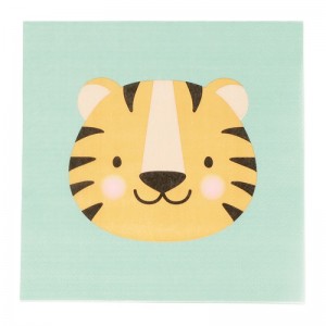 10 serviettes jungle 17x17 cm - Artemio